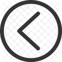 Left Circle Symbol Icon