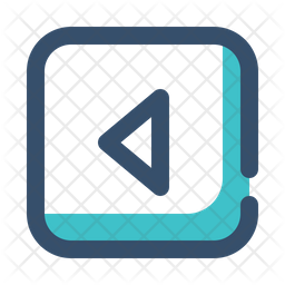 Back Icon of Colored Outline style - Available in SVG, PNG, EPS, AI