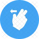 Two Fingers Left Icon