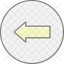 Left Arrow Lineal Color Icon Icon