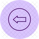 Left Arrow Pentaglow Icon