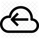 Left Arrow Cloud Technology Arrow Pointing Icon