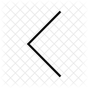 Left Arrow Thin  Icon