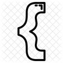 Left Curly Bracket  Icon