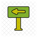 Left Direction Board  Icon
