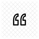 Left Double Quote Icon
