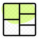 Left Double Row Grid Icon