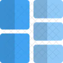 Left double row grid  Icône