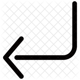 Left Down Arrow Icon