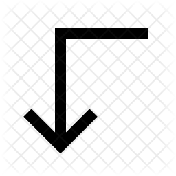 Left down arrow Icon