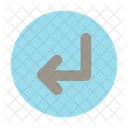 Left Down Arrow  Icon
