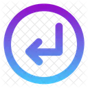 Left Down Arrow  Icon