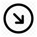 Left Down Circlearrow Navigation Navigate Icon
