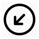 Left Down Circlearrow Navigation Navigate Icon