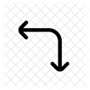 Left Down Diagonal Icon
