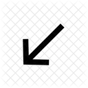 Left Down  Icon