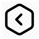 Left Hexagonalarrow Navigation Navigate Icon