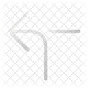 Left horizontal alignment sign  Icon