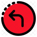 Left Sign Traffic Sign Icon