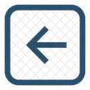 Square Left Arrow Left Icon