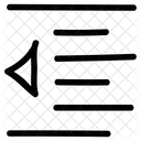 Left Alignment Text Icon