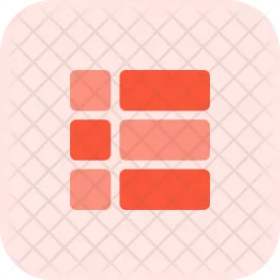 Left List Grid  Icon