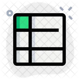 Left List Grid  Icon