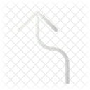 Left reverse turn arrow  Icon