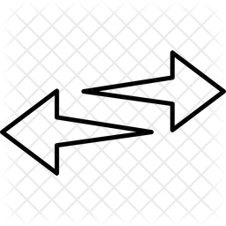 Exchange Arrow Icon - Download in Line Style