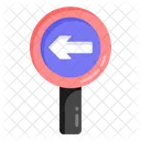 Left Road Arrow  Icon