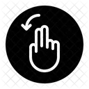 Left Rotate Finger Gesture Icon