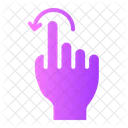 Left Rotation Gesture  Icon