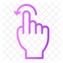 Left Rotation Gesture  Icon