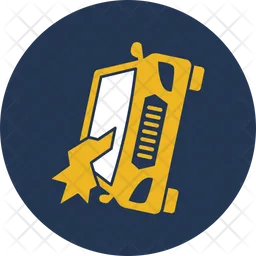 Left side crash car  Icon