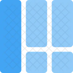 Left Sidebar List Grid  Icon