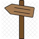 Left sign board  Icon