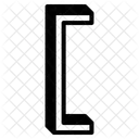 Left Square Bracket Icon
