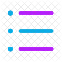 左から右への箇条書きリスト アイコン