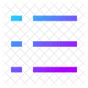 Left To Right List Dash Icon