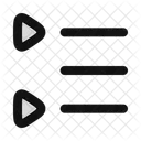 Left To Right List Triangle Left To Right List Triangle List Triangle Icon