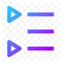 Left To Right List Triangle Icon
