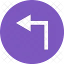 Left Turn Direction Icon