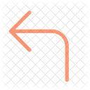 Left turn arrow  Icon