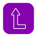 Left Turn Arrow Navigation Road Arrow Icon