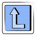 Left Turn Arrow Road Arrow Direction Arrow Icon