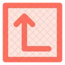 Left up arrow  Icon