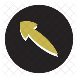 Left Up Arrow  Icon