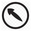 Left Up Arrow  Icon
