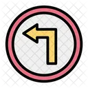 Left Way Traffic Sign Road Sign Icon