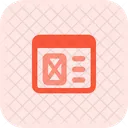Left Wireframe  Icon